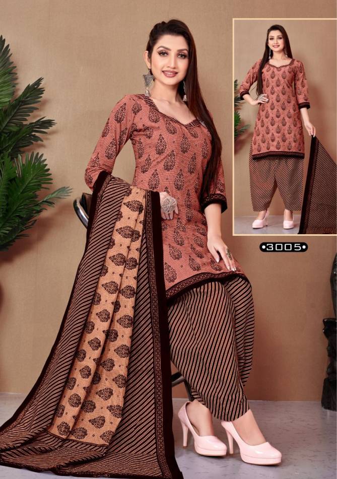 K Cotton Rangoli Patiyala 3 Fancy Casual Daily Wear Cotton Printed Dress Material Collection